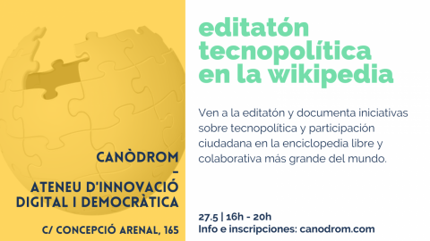 Viquimarató tecnopolítica a la Viquipèdia