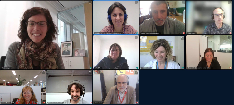 Imatge de trobada virtual