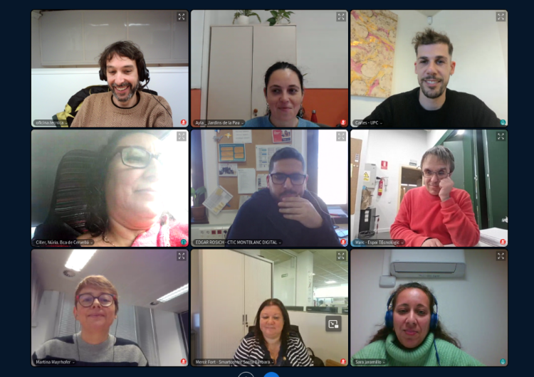 Imatge de trobada virtual