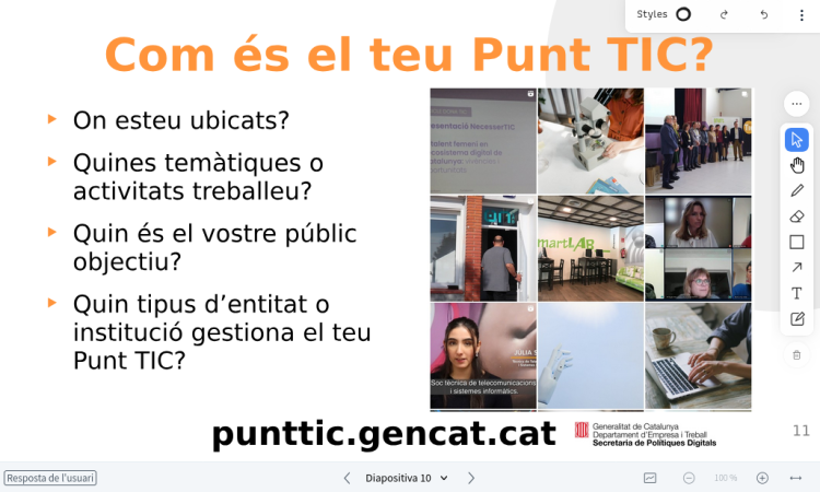 Imatge de sessió d'acollida