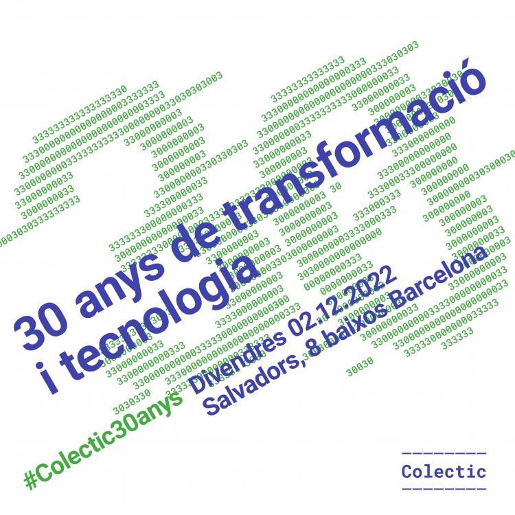 Cartell de l'aniversari de Colectic SCCL