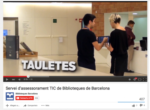 Servei d'assessorament TIC a les Biblioteques de Barcelona