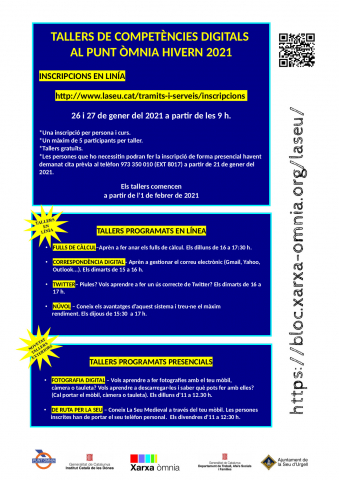 Cartel programación TIC Òmnia La Seu 2021 Cartel programación TIC Òmnia La Seu 2021