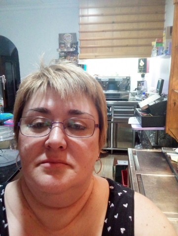 Carmen Sandonis in her bar