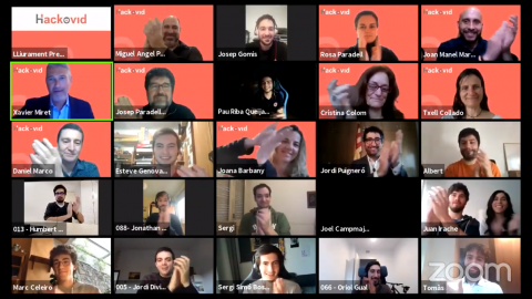 Lliurament dels premis Hackovid 20 Lliurament dels premis Hackovid 20