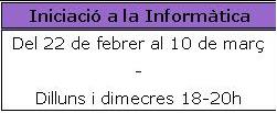 Curs Iniació a la informàtica