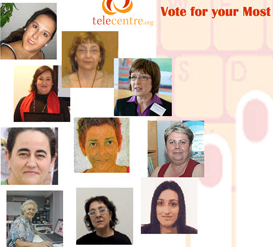 Vota per les 100 millors dinamitzadores de telecentres