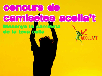 Part del cartell del concurs de camisetes Acolla't