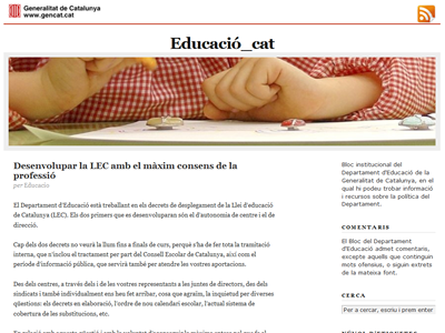 Bloc del Departament d'Educació