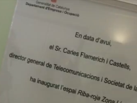 Imatge de la inauguració de l'espai de coworking de Riba-roja d'Ebre