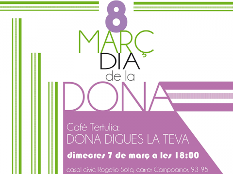 Part del cartell del Dia de la Dona al barri d'Espronceda de Sabadell Part del cartell del Dia de la Dona al barri d'Espronceda de Sabadell