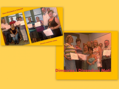 Lliurament de diplomes a alumnes del Punt TIC Palau Falguera Lliurament de diplomes a alumnes del Punt TIC Palau Falguera