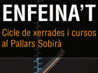 Logotip del cicle de xerrades Enfeina't