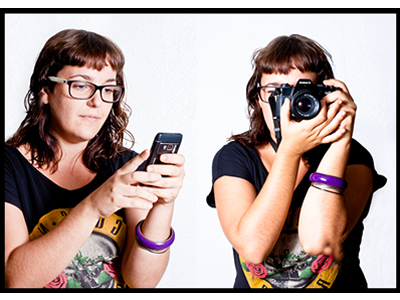 Fotografia "Jugant amb les TIC’s" presentada a Femitic per Roser Arqués