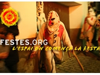 Foto d'unes festes amb el text: Festes.org, l'espai on comença la festa