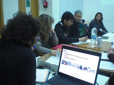 Foto de la formació inicial Òmnia, febrer 2012