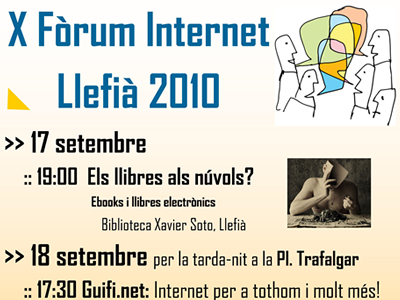 Part del cartell del X Fòrum d'Internet Llefià Part del cartell del X Fòrum d'Internet Llefià