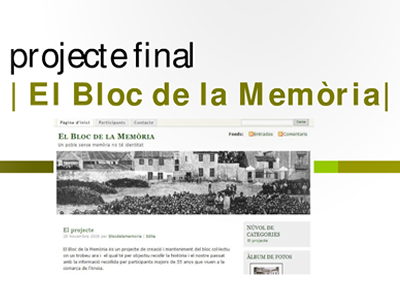 Portada del projecte de Glòria Mestre Portada del projecte de Glòria Mestre