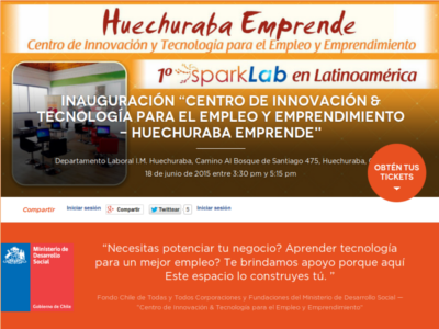 Inauguració d'SparkLab Xile Inauguració d'SparkLab Xile