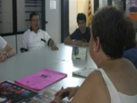 Imatge dels participants al documental "Entre cultures" de lÒmnia La Balconada de Manresa