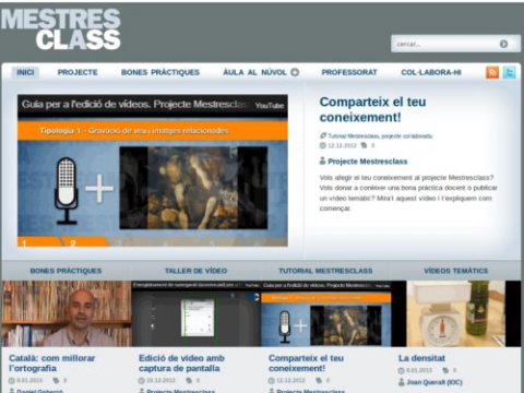 Mestresclass, l'espai per compartir vídeos educatius en català
