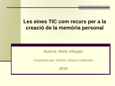 Portada del projecte de Nelly Villegas