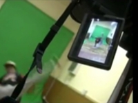 Imatge del rodatge d'un videoclip al punt TIC-Òmnia Palafrugell