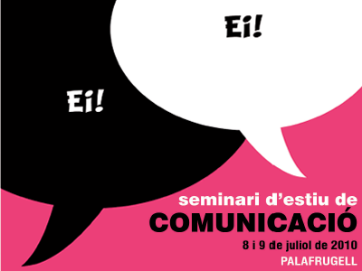 Portada del tríptic del Seminari d'estiu de comunicació