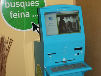 Punt d'autoservei del SOC a Deltebre