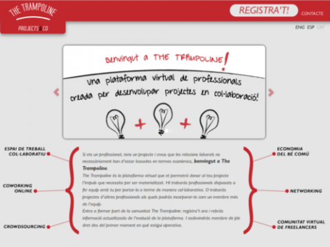 Plana web de The Trampoline Plana web de The Trampoline