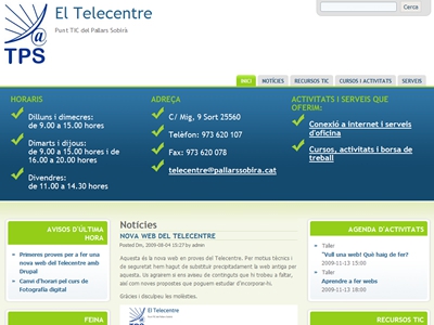 Web del Punt TIC del Pallars Sobirà