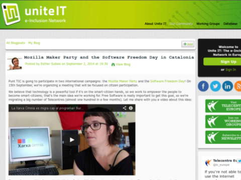 Informació sobre la Maker Party de Punt TIC a Unite IT