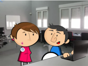 Vídeo sobre recerca de feina fet per Guadalinfo