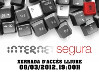 Part del cartell de la xerrada Internet Segura