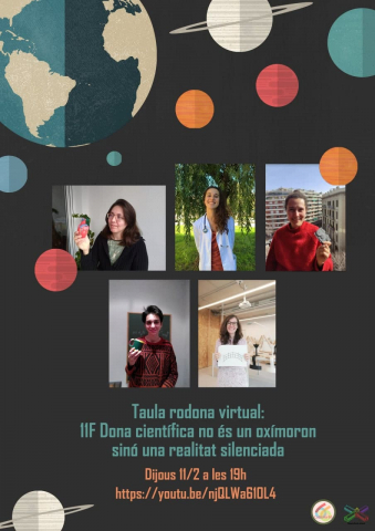 Mesa redonda virtual 11F: La mujer científica no es un oxímoron, sino una realidad silenciada Mesa redonda virtual 11F: La mujer científica no es un oxímoron, sino una realidad silenciada