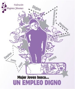 Cartell de la formació en línia en competències digitals per a dones joves