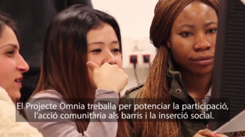 Fotograma del vídeo sobre la Xarxa Òmnia