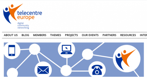 Captura de la web de Telecentre Europa